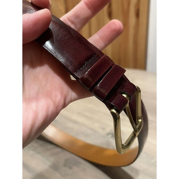 Rolf’s Brown Cowhide Leather Belt Men’s Size 36 Vintage - Picture 2 of 9